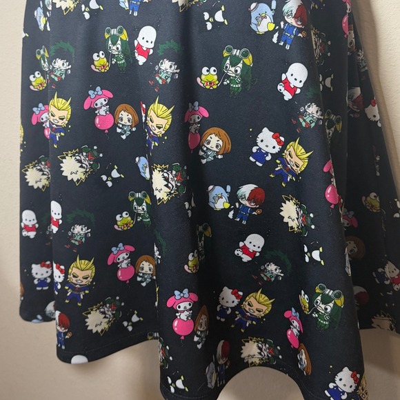 Hello Kitty Suspender Skirt Womens 2X Kawaii Anime Skater Nerdcore Hot Topic - Picture 8 of 12